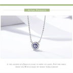 Guardian Evil Eye Sterling Silver Pendant Necklace Necklaces
