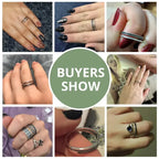 Breathtaking 925 Sterling Silver Double Circle Black Clear Cz Stackable Ring Rings