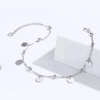 925 Sterling Silver Geometric Minimalist Anklets Elevate Your Summer Style With Sct011