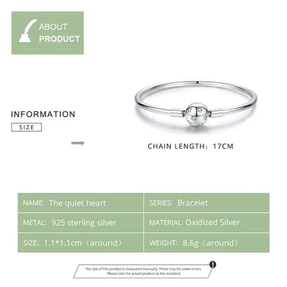 925 Sterling Silver Snake Chain Bangle & Bracelet Pave Setting CZ for Women Pendant Charm Bead DIY Luxury jewellery