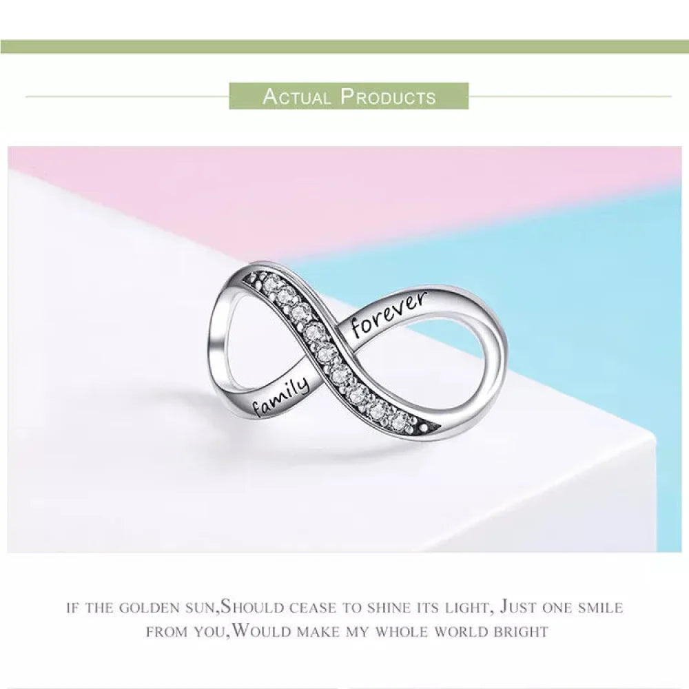 925 Sterling Silver Clear 5A Crystal Collection Family Heart Cross Charm Beads for Bracelet & Necklace Pendant - Charms