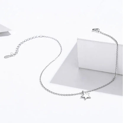 Simple Essential Bead Link Anklets - 925 Sterling Silver Bracelet for Foot jewellery