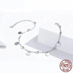925 Sterling Silver Geometric Minimalist Anklets Elevate Your Summer Style With Sct011