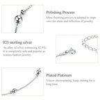 Minimalist Round Beads Anklet Sterling Silver Chain Bracelet For Leg Female Foot Jewelry Women Sct005 Anklets