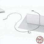 Simple Star Silver Anklet | 925 Sterling Bracelet For Women | Fashion Foot Jewelry Sct009 Anklets