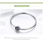 925 Sterling Silver Snake Chain Bangle & Bracelet Pave Setting Cz For Women Pendant Charm Bead Diy Luxury Jewelry