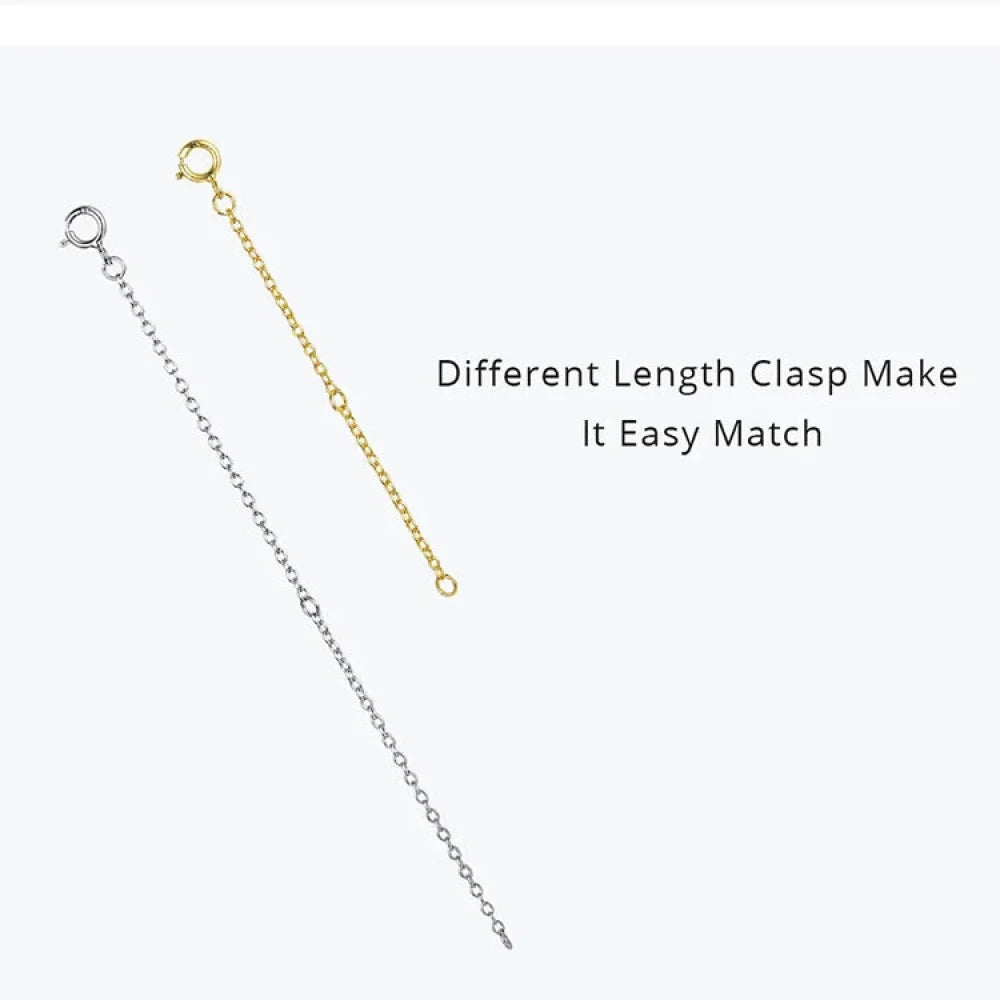 14K Gold Plated 925 Sterling Silver Necklace Extension Chains with Lobster Clasps for DIY jewellery Making - Necklaces