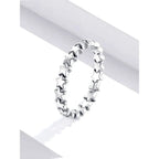 925 Sterling Silver Star Ring Elegant Wedding Jewelry For Women Rings