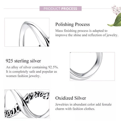 925 Sterling Silver Clear 5A Crystal Collection Family Heart Cross Charm Beads for Bracelet & Necklace Pendant - Charms