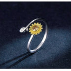 Golden Sunflower Open Ring A Touch Of Sunshine For Your Hand Rings