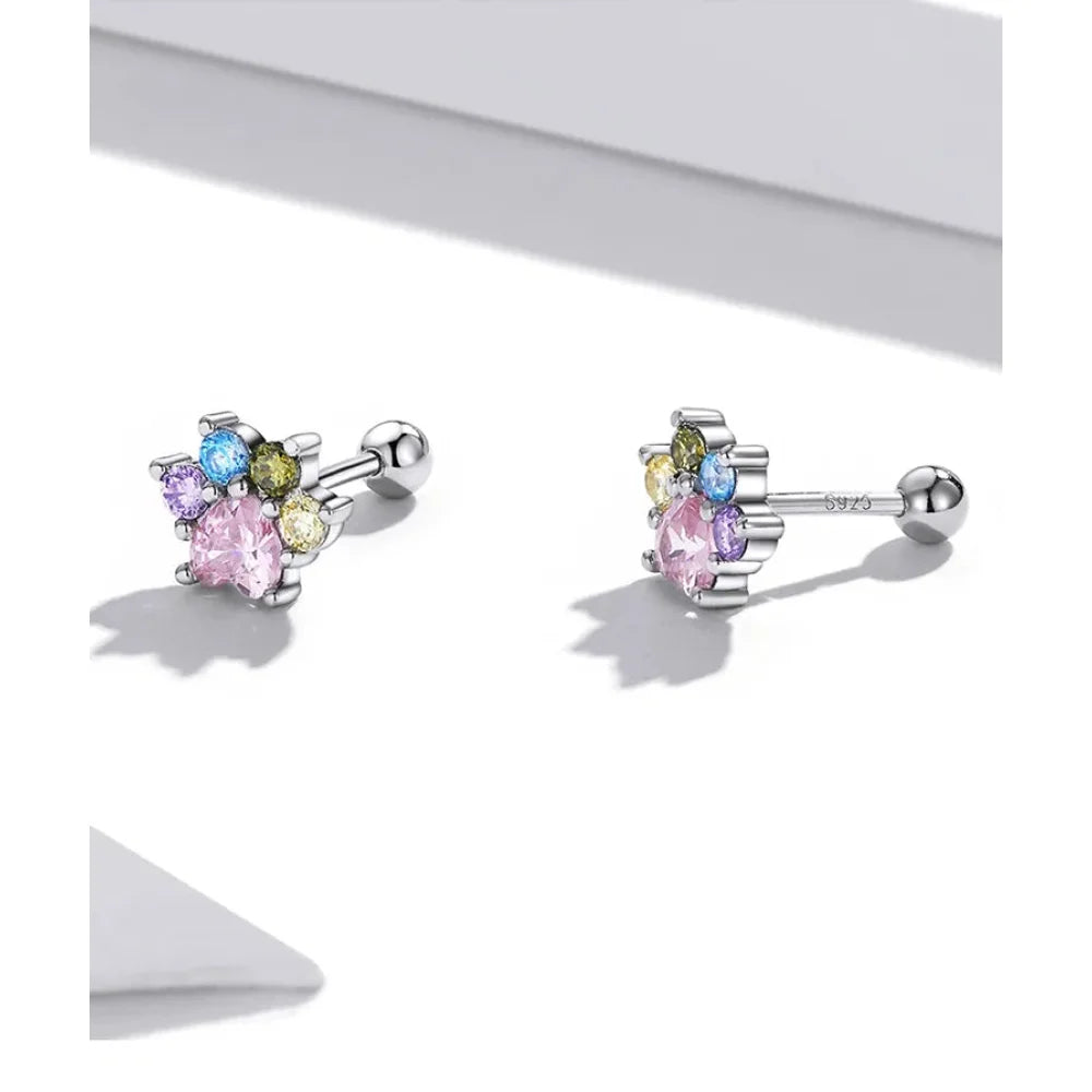 925 Sterling Silver Star and Butterfly Stud Earrings - Delicate Fine jewellery