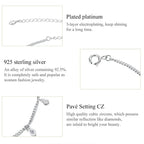 Authentic 925 Sterling Silver Minimalism Tassel Chain Anklet for Women Anklets