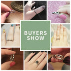 925 Sterling Silver Star Ring Elegant Wedding Jewelry For Women Rings