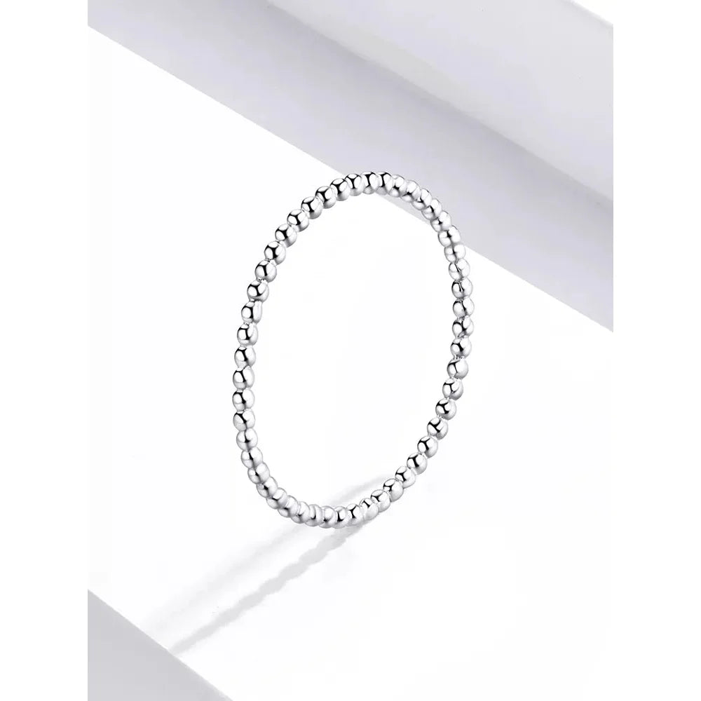 925 Sterling Silver Braided Texture Twisted Eternity Band Stackable Rings - Fine jewellery