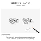 925 Sterling Silver Star And Butterfly Stud Earrings Delicate Fine Jewelry