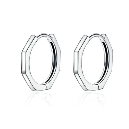 925 Sterling Silver Starlike Earrings - Minimalist Star Shape Ear Buckle for Women - Fashion jewellery SCE1136