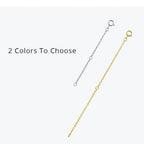 14K Gold Plated 925 Sterling Silver Necklace Extension Chains With Lobster Clasps For Diy Jewelry Making Necklaces
