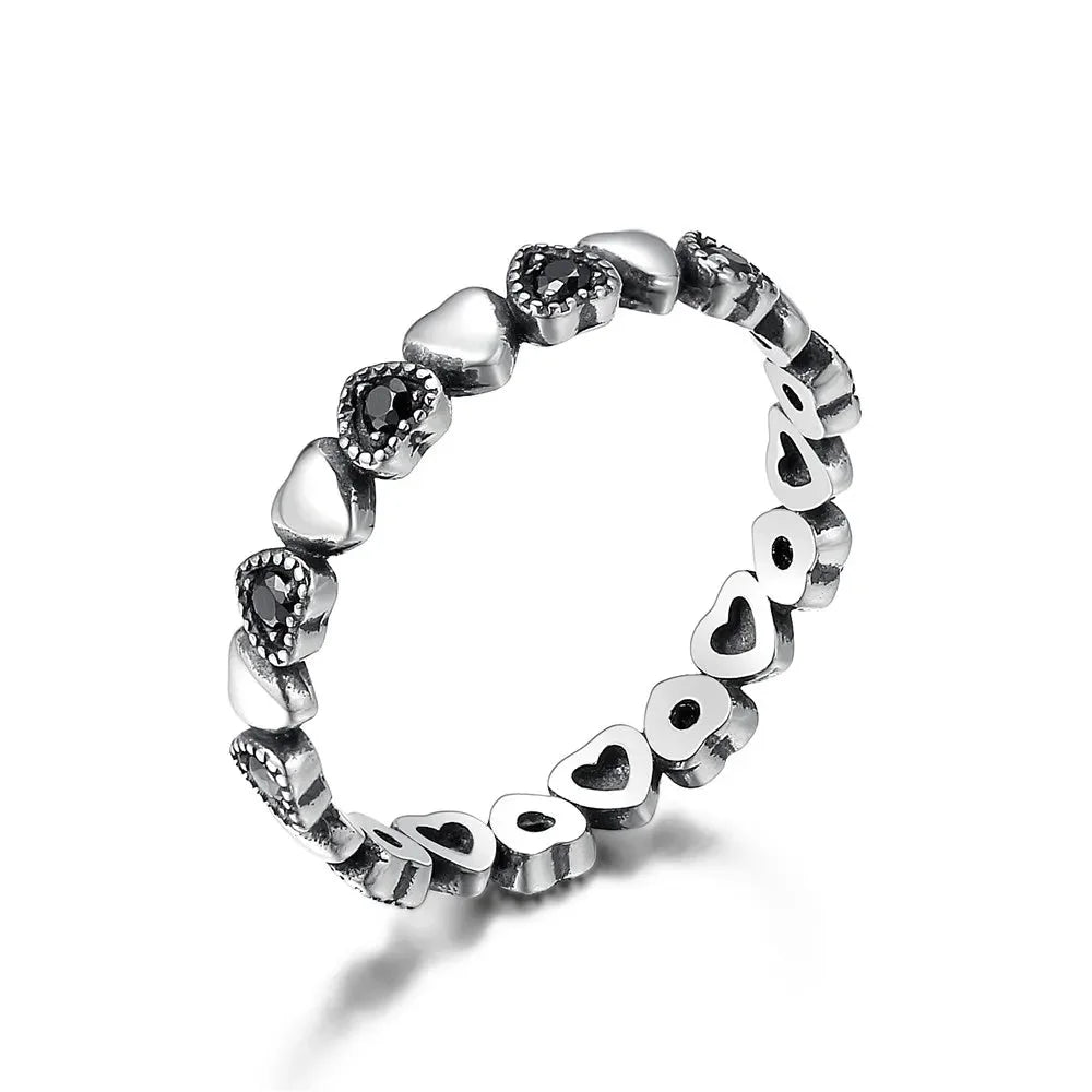 925 Sterling Silver Star Ring - Elegant Wedding jewellery for Women - Mix / 5 - Rings