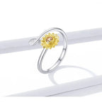 Golden Sunflower Open Ring A Touch Of Sunshine For Your Hand Rings