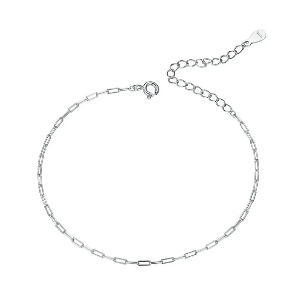 925 Sterling Silver Gold Cable Chain Bracelet | Hollow Link Women’s Fashion jewellery SCB221 - Bracelets