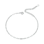 925 Sterling Silver Gold Cable Chain Bracelet | Hollow Link Women’S Fashion Jewelry Scb221 Bracelets