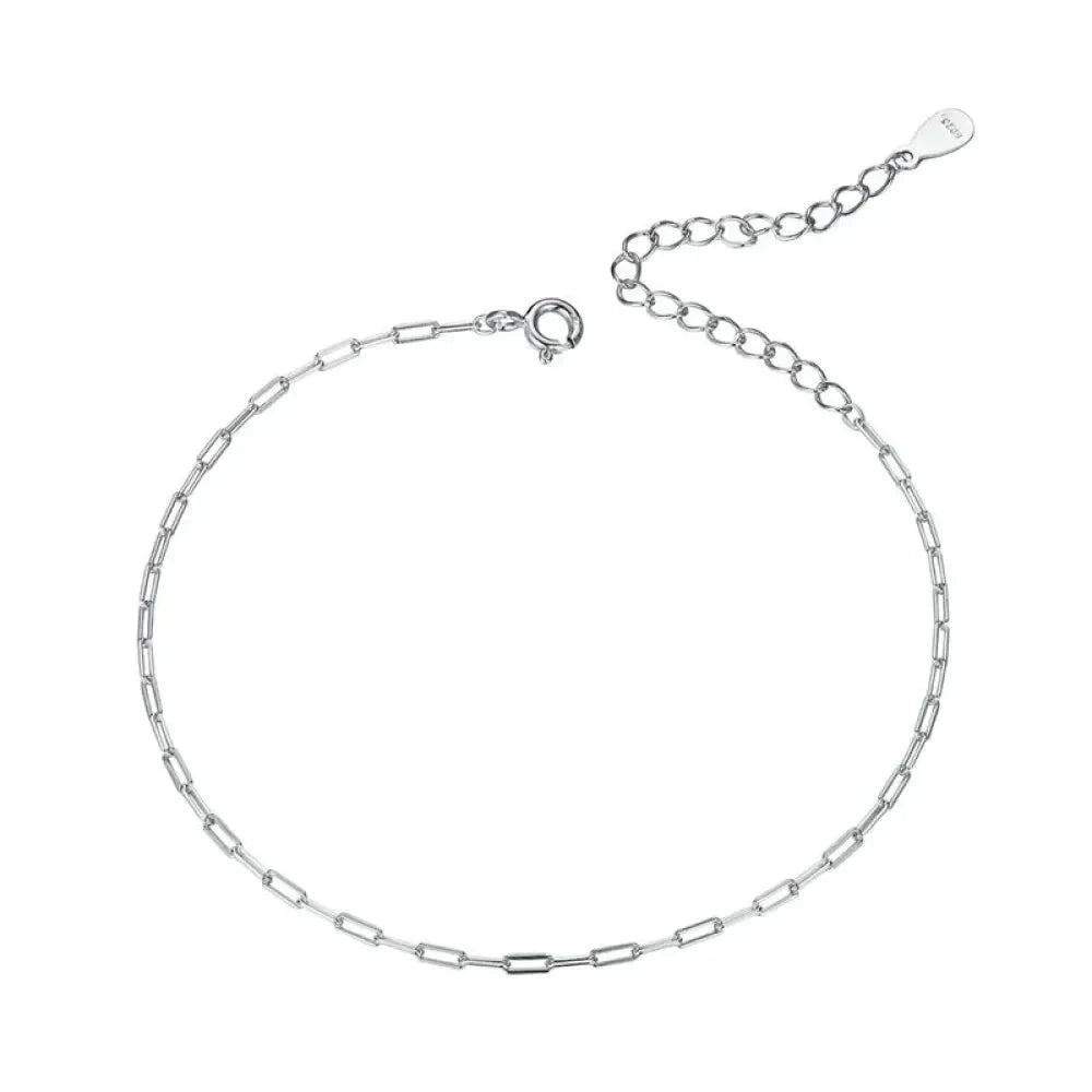 925 Sterling Silver Gold Cable Chain Bracelet | Hollow Link Women’s Fashion jewellery SCB221 - Bracelets