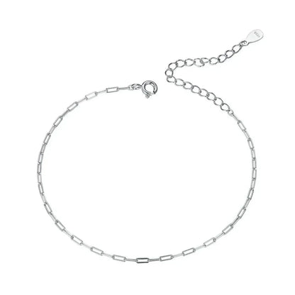 925 Sterling Silver Gold Cable Chain Bracelet | Hollow Link Women’s Fashion jewellery SCB221 - Bracelets
