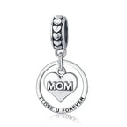 925 Sterling Silver Maternal Love Charm Diy Touching Baby Feet Pendant For Bracelet Scc649 Charms