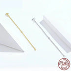 14K Gold Plated 925 Sterling Silver Necklace Extension Chains With Lobster Clasps For Diy Jewelry Making Necklaces