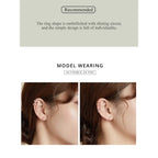 925 Sterling Silver Ear Cuff Elegant Gold Color Clip Earrings For Women