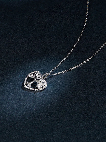 Heart of Nature Sterling Silver Tree Life Pendant Necklace - Necklaces