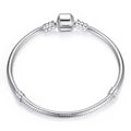 Exquisite 925 Sterling Silver Snake Chain Bangle & Bracelet | Luxury Jewelry 17 22Cm Pas902 Cm Charm Bracelets