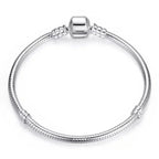 Exquisite 925 Sterling Silver Snake Chain Bangle & Bracelet | Luxury Jewelry 17 22Cm Pas902 Cm Charm Bracelets