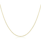 Authentic Gold Color 925 Sterling Silver Basic Cable Chain Necklace Sca016 Necklaces