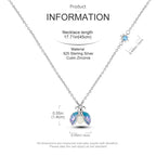 Magical Firefly Sterling Silver Necklace with Glow in the Dark Enamel Pendant Necklaces