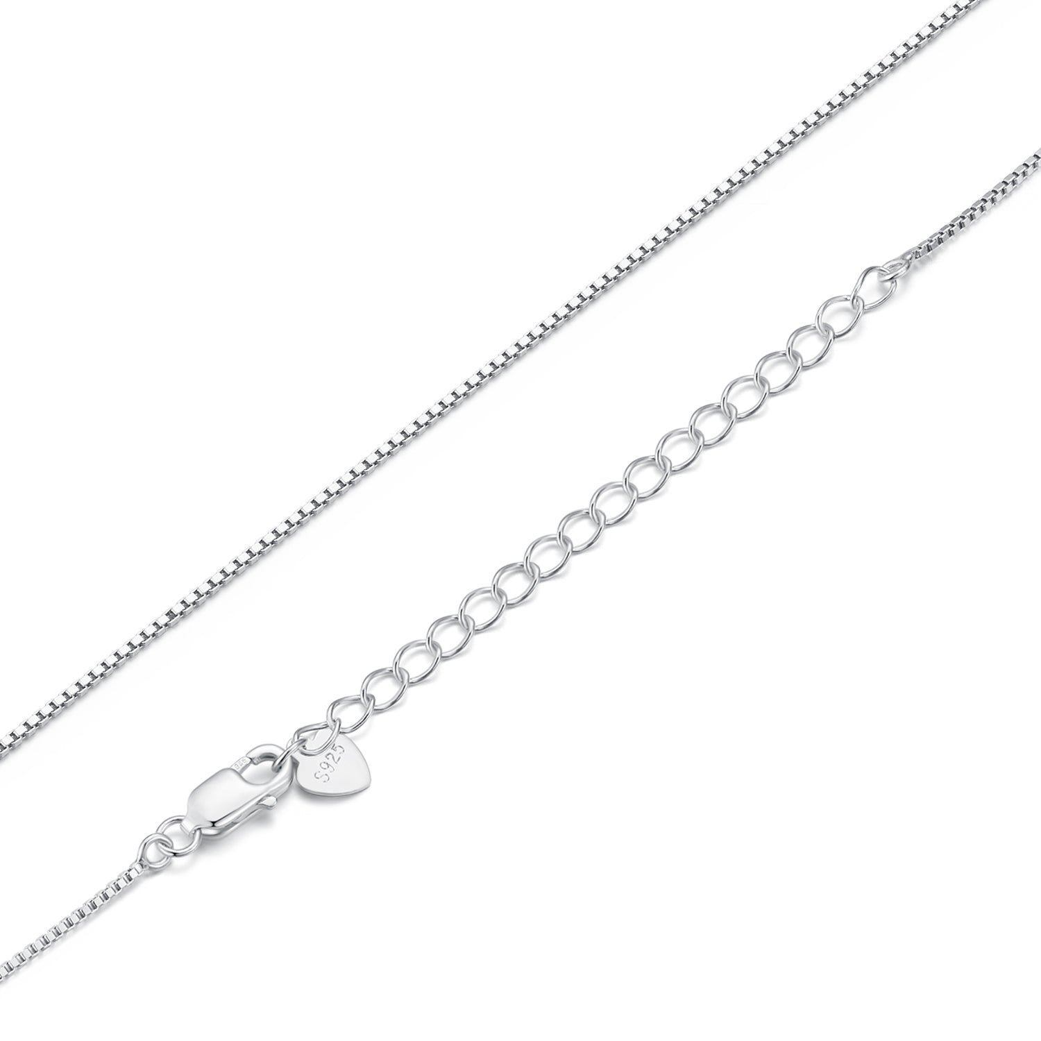 Timeless Elegance: 925 Sterling Silver Adjustable Necklace Chain For Women Sca024 / 45Cm Necklaces
