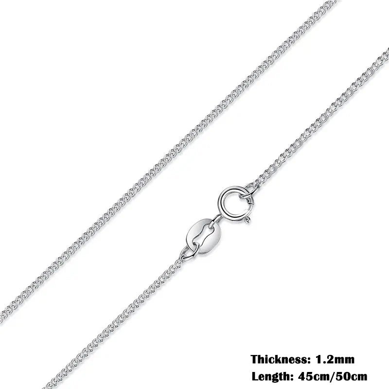 Timeless Elegance: 925 Sterling Silver Adjustable Necklace Chain for Women - Sca006 / 45Cm - Necklaces