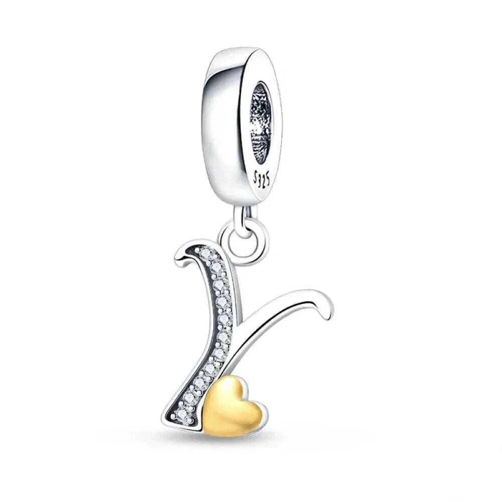Spell It Out with Style: Alphabet Charms for Bracelets (925 Silver) - Y