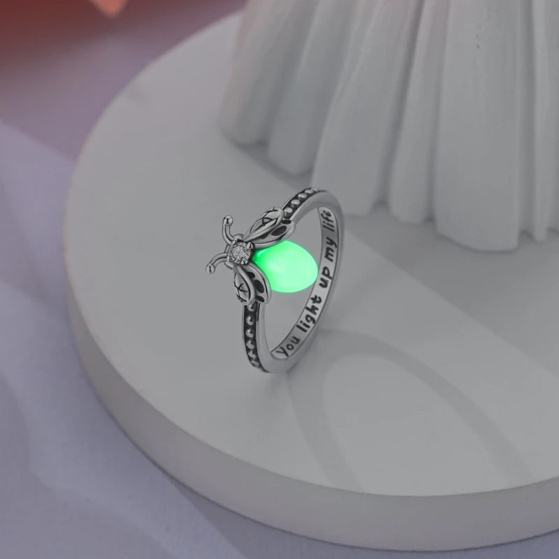 Luminous Firefly Sterling Silver Ring - Rings