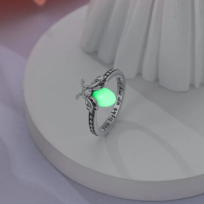 Luminous Firefly Sterling Silver Ring - Rings