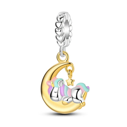 Dreamy Unicorn Sterling Silver Charm - Charms