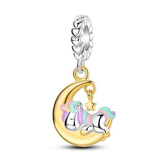 Dreamy Unicorn Sterling Silver Charm - Charms