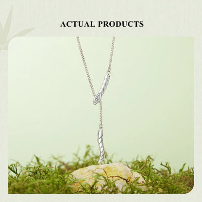 925 Sterling Silver Snake Pendant Necklace - Gothic-Inspired jewellery for Women - Necklaces