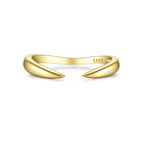 Versatile Sterling Silver Adjustable Ring Gold Rings
