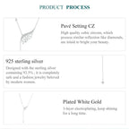 Angelic Elegance: Sterling Silver Angel Wing Necklace Necklaces