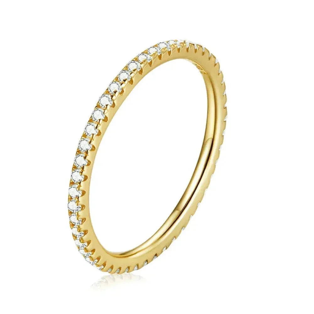 925 Sterling Silver Multicolor Zircon Finger Ring for Women - Trendy Fashion Dazzling CZ Stone Anillos jewellery Gift