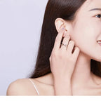 Breathtaking 14K Gold Plated X Ring Elegant Minimalist 925 Sterling Silver Cross For Women Promise Jewelry Scr543 Rings