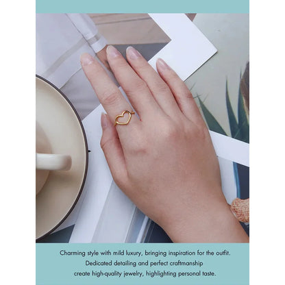 Exquisite 925 Sterling Silver Heart Rings for Women - Romantic Statement jewellery