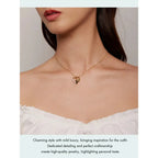 925 Sterling Silver Baby Panda Crystal Necklace | Enamel Cute Animal Charm Chain Link | Women’S Gift 17.71’’ Scn453