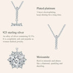 Celestial Sparkle 1ct Moissanite Sterling Silver Star Pendant Necklace Necklaces